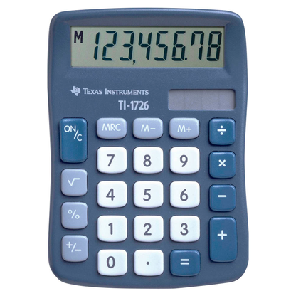 Artikelbild 5 für TEXAS INSTRUMENTS TI-1726 Taschenrechner blau, Artikelnummer 545301