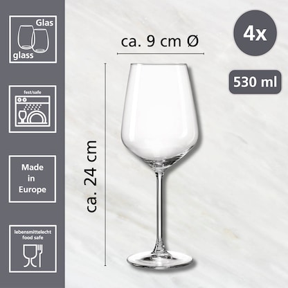 Artikelbild 2 für Ritzenhoff & Breker Rotweingläser Rumba 530,0 ml, 4 St., Artikelnummer 705321