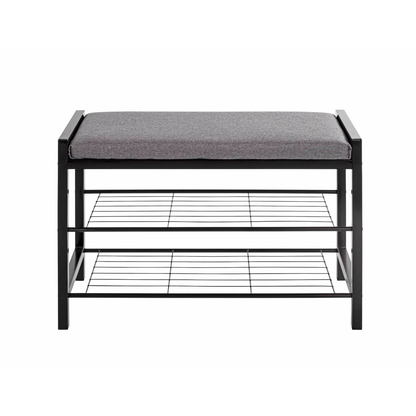 Artikelbild 4 für HAKU Möbel Schuhbank 54544 schwarz, grau Metall 75,0 cm, Artikelnummer 296887