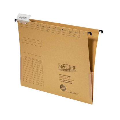 Artikelbild 4 für AKTION: 50 office discount Hängetaschen naturbraun + GRATIS office discount Zettelbox, Artikelnummer 532471