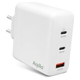 Artikelbild 1 für Aqiila® Chargebird W4 GaN-Ladeadapter weiß, 120 Watt, Artikelnummer 511489