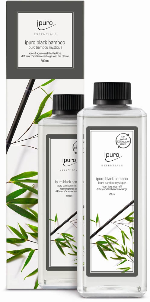 ipuro Raumduft-Nachfüller ESSENTIALS black bamboo herb 500 ml, 1 St