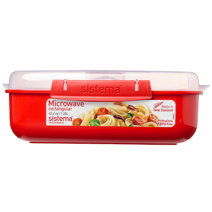 Artikelbild für sistema® Mikrowellendose rot 1,25 l, 1 St., Artikelnummer 593174