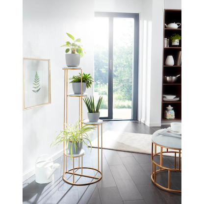 Artikelbild 8 für WOHNLING Pflanzenständer Metall gold rund 36,5 x 107,5 cm, Artikelnummer 166498