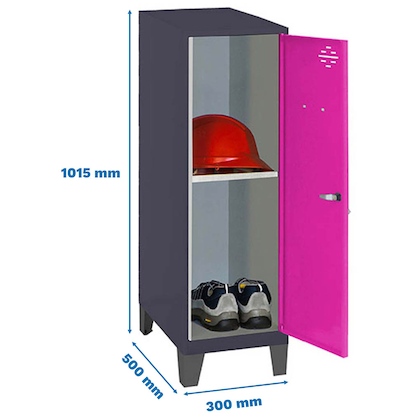 Artikelbild 2 für Simonrack Spind SIMONLOCKER DISM anthrazit, pink 8425437120794, 1 Schließfach 30,0 x 50,0 x 101,5 cm, Artikelnummer 356398