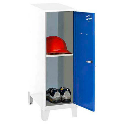 Artikelbild für Simonrack Spind SIMONLOCKER DISM weiß, blau 8425437120824, 1 Schließfach 30,0 x 50,0 x 101,5 cm, Artikelnummer 356517
