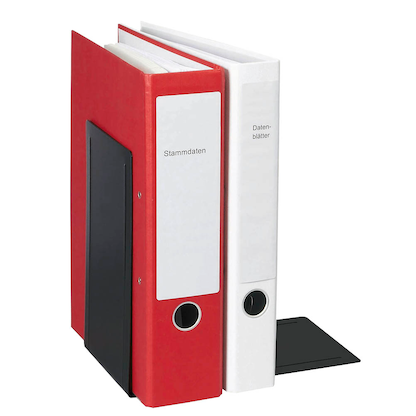 Artikelbild 2 für 2 MAUL Buchstützen schwarz 16,8 x 24,0 x 24,0 cm, Artikelnummer 801134