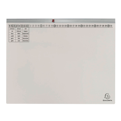 Artikelbild 14 für 25 Exacompta Hängehefter Exaflex Karton grau 1 x kaufmännische Heftung, Artikelnummer 111125
