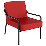 Artikelbild 1 für medso powered by PAPERFLOW Sessel MEDSO M rot schwarz Kunstleder, 1 St., Artikelnummer 522307