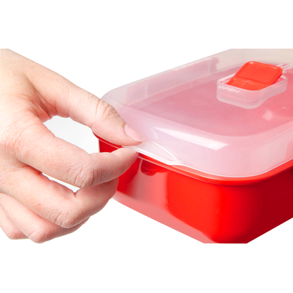 Artikelbild 3 für sistema® Mikrowellendose rot 1,25 l, 1 St., Artikelnummer 593174