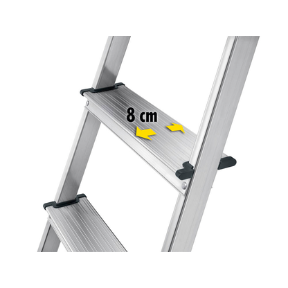 Artikelbild 12 für Hailo Stehleiter einseitig L60 StandardLine silber 5 Stufen, H: 184,0 cm, Artikelnummer 825974