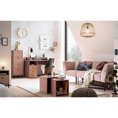 Artikelbild 5 für MÖBELPARTNER Smash Nachttisch apricot 40,3 x 33,1 x 53,2 cm, Artikelnummer 254936