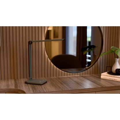 Artikelbild 2 für Hansa Lumina Schreibtischlampe metallgrau 9 W, Artikelnummer 496079