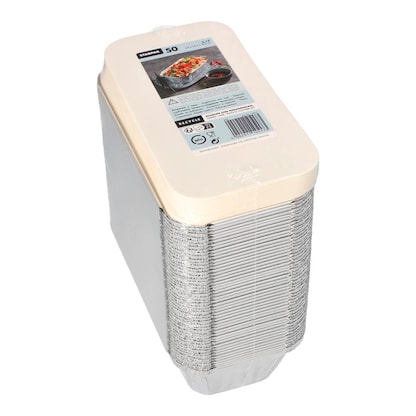 Artikelbild 3 für 50 STARPAK Aluschalen mit Deckel 700 ml, Artikelnummer 242893