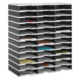 Artikelbild 1 für styro Sortierstation Styrodoc grau/schwarz mit 36 Fächer, Artikelnummer 435842