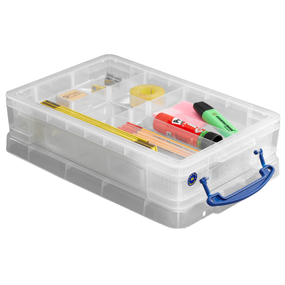 Artikelbild 3 für Really Useful Box Aufbewahrungsbox 4,0 l transparent 39,5 x 25,5 x 8,8 cm, Artikelnummer 327849