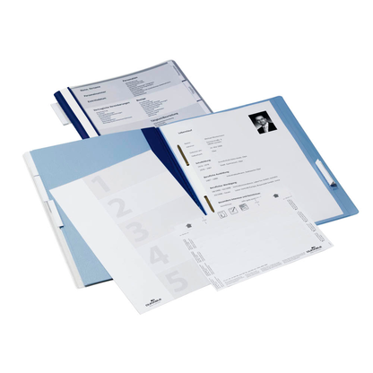 Artikelbild 4 für 5 DURABLE Personalhefter Kunststoff blau 5 x kaufmännische Heftung, Artikelnummer 933739