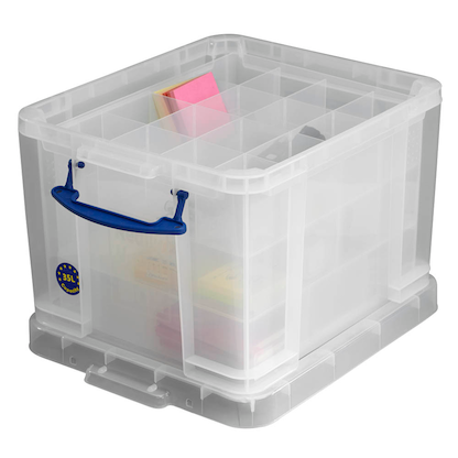 Artikelbild für Really Useful Box Aufbewahrungsbox 35,0 l transparent 48,0 x 39,0 x 31,0 cm, Artikelnummer 112526