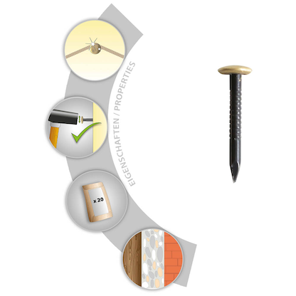 Artikelbild 2 für TOX Bildernägel Home Classic 20 St., Artikelnummer 560379