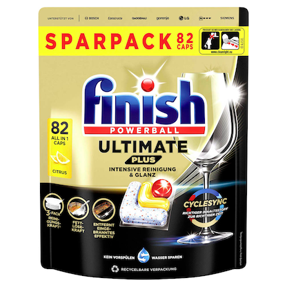 Artikelbild für finish POWERBALL ULTIMATE PLUS ALL IN 1 CITRUS Spülmaschinentabs 82 St., Artikelnummer 392583