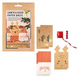 Artikelbild 1 für folia Papiertüten Santa & Deer mehrfarbig, Artikelnummer 719459
