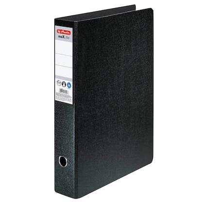 Artikelbild für herlitz maX.file Ordner schwarz marmoriert Karton 7,5 cm DIN A3 hoch, Artikelnummer 346288