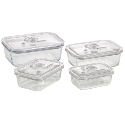 Artikelbild 3 für caso® Vakuumbehälter-Set VacuBoxx E-Set transparent 0,37/0,6/1,0/1,5 l, 1 Set, Artikelnummer 492779