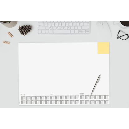 Artikelbild 4 für SIGEL Schreibtischunterlage Memo 2026/2027/2028 weiß Papier 59,5 x 41,0 cm, 30 Blatt, Artikelnummer 585629