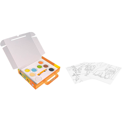Artikelbild für JOVI Bastelset Play & Fun Sand Painting Kit Animals mehrfarbig, Artikelnummer 712859