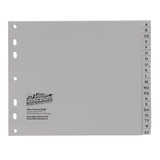 Artikelbild 1 für office discount Ordnerregister DIN A4 Halbformat A-Z grau 20-teilig, 1 Satz, Artikelnummer 839118