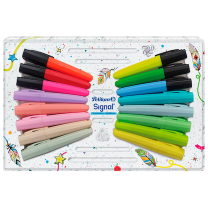 Artikelbild 2 für Pelikan Signal Textmarker farbsortiert, 16 St., Artikelnummer 574219