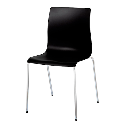 Artikelbild 2 für 2 meet powered by PAPERFLOW Besucherstühle ARKO CHARKOX2.25.01 schwarz Kunststoff, Artikelnummer 590616