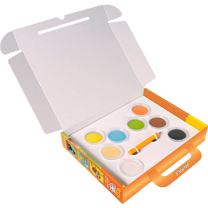 Artikelbild 3 für JOVI Bastelset Play & Fun Sand Painting Kit Animals mehrfarbig, Artikelnummer 712859