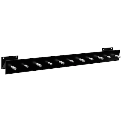 Artikelbild 10 für SZ Metall Wandgarderobe 50125 schwarz Metall 11 Haken 100,0 x 9,0 cm, Artikelnummer 796797