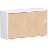 Artikelbild 1 für geramöbel Schiebetürenschrank Flex, S-312153-BW weiß, buche 1 Fachboden 120,0 x 42,5 x 72,0 cm, Artikelnummer 876894