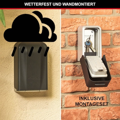 Artikelbild 3 für Master Lock® 5426EURD Schlüsseltresor silber Zahlenschloss, Artikelnummer 727624