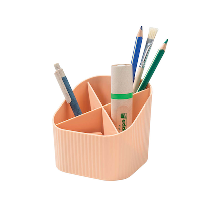 Artikelbild für HAN Stiftehalter X-LOOP pastellorange Kunststoff 4 Fächer 11,1 x 11,1 x 10,5 cm, Artikelnummer 372456