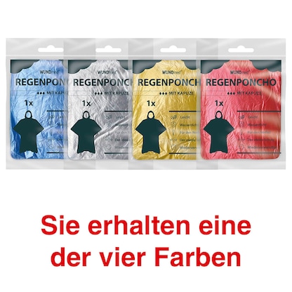 Artikelbild für WUNDmed® unisex Regenponcho farbsortiert Einheitsgröße 1 St., Artikelnummer 470819