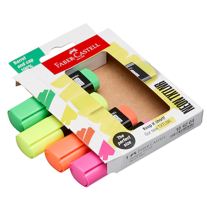 Artikelbild 7 für FABER-CASTELL TXTLNR SF Textmarker farbsortiert, 4 St., Artikelnummer 589547