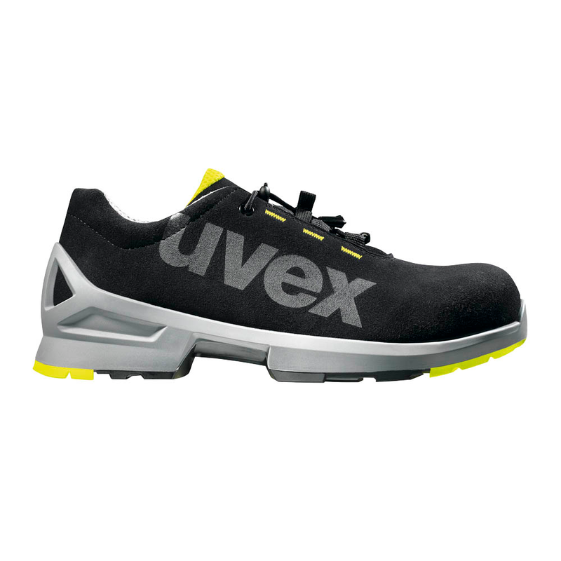 Chaussures De Sécurité Reis Yes - Noir-Jaune - Cuir - Semelle Antidérapante - Taille Variable