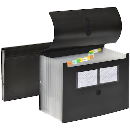 Artikelbild 2 für FolderSys Fächermappe 12 Fächer schwarz, Artikelnummer 642074
