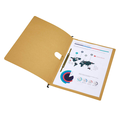 Artikelbild 4 für 50 office discount Hängehefter Karton naturbraun 1 x kaufmännische Heftung, Artikelnummer 501684