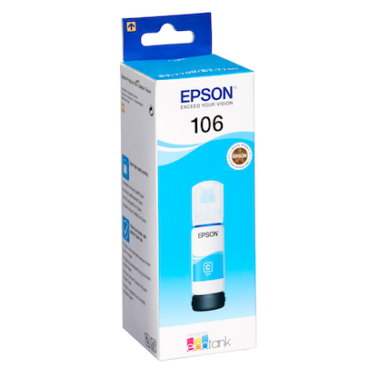 Artikelbild 2 für EPSON 106/T00R24 cyan Tintenflasche, Artikelnummer 435805