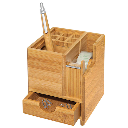 Artikelbild 2 für WEDO Schreibtisch-Organizer Bambus braun Bambus 4 Fächer 10,3 x 10,3 x 11,7 cm, Artikelnummer 260113