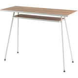 Artikelbild 1 für PAPERFLOW easyHome LV1 Schreibtisch walnuss rechteckig, A-Fuß-Gestell weiß 100,0 x 40,0 cm, Artikelnummer 381743