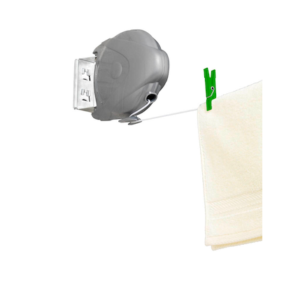 Artikelbild 2 für WENKO Wäscheleine ausziehbar Jumbo grau, weiß, Artikelnummer 531572