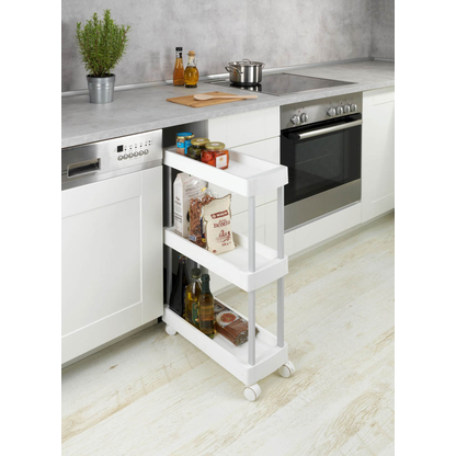 Artikelbild 4 für WENKO Nischenwagen Mino weiß 18,0 x 45,0 x 80,0 cm, Artikelnummer 811154