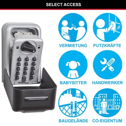Artikelbild 5 für Master Lock® 5426EURD Schlüsseltresor silber Zahlenschloss, Artikelnummer 727624