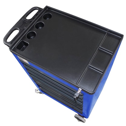 Artikelbild 6 für ADB Basic Werkstattwagen blau 9 Schubladen, Artikelnummer 206831