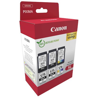 Artikelbild 2 für Canon PG-575XLx2/CL-576XL schwarz, color Druckköpfe, 3er-Set, Artikelnummer 143539
